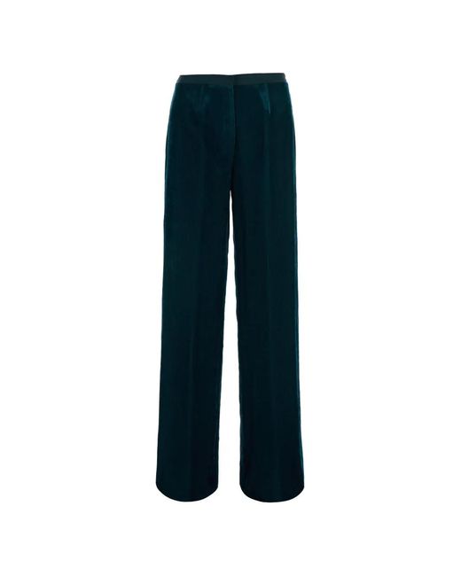 Forte_forte Blue Corduroy-Effect Straight Trousers