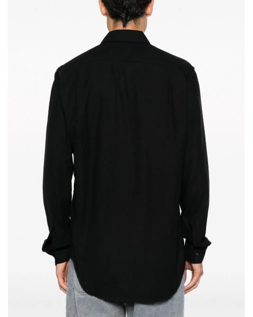 Camicia A Maniche Lunghe di Our Legacy in Black da Uomo