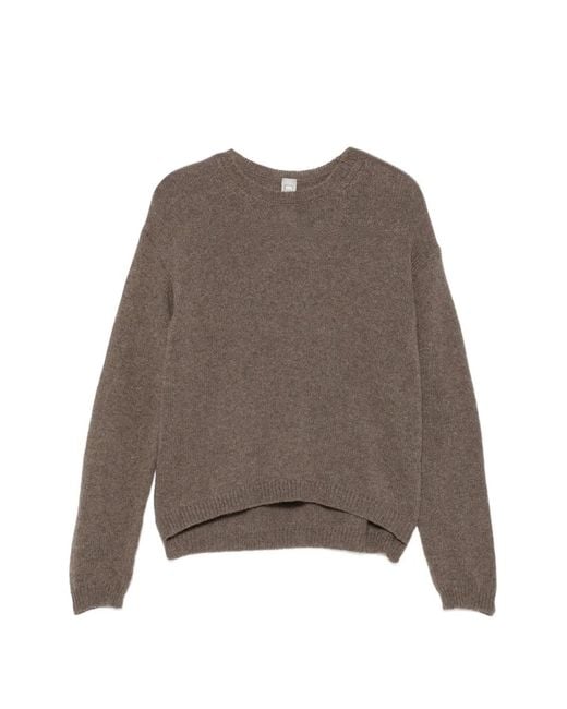 Private 0204 Brown Fine-Knit Cashmere Sweater