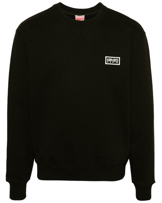 KENZO Sweatshirt mit Logo-Stickerei in Black für Herren