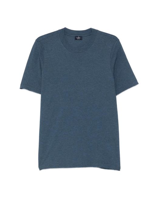 Barba Napoli Blue Crew-Neck T-Shirt for men