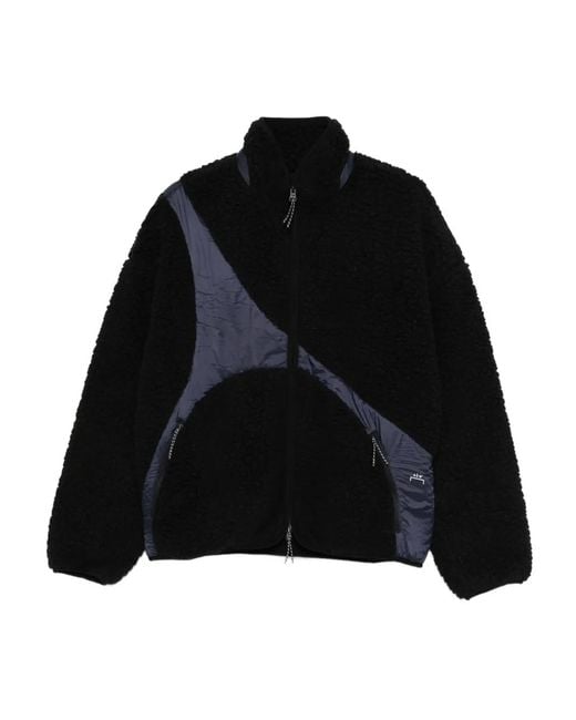 A_COLD_WALL* Black Fleece Zip-Up Bomber Jacket for men