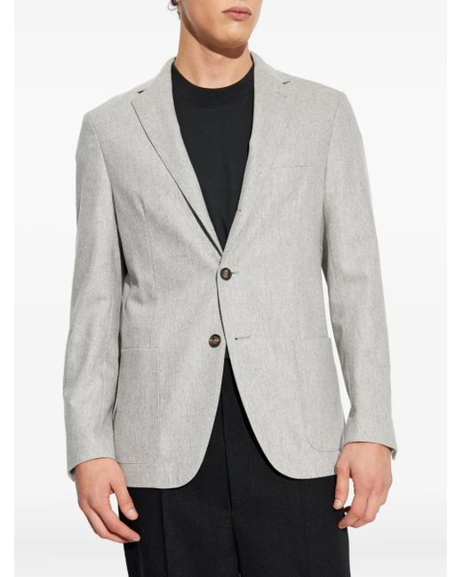 Eleventy White Buttoned Jacket for men