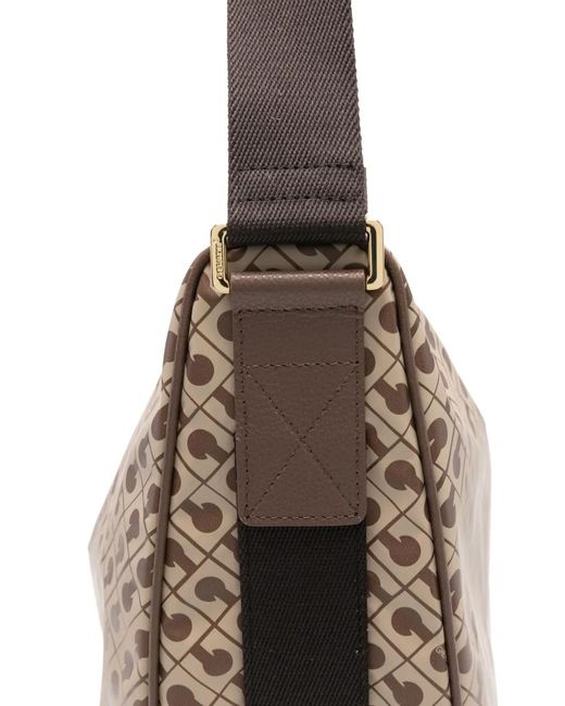 Gherardini White Pattern-Print Shoulder Bag
