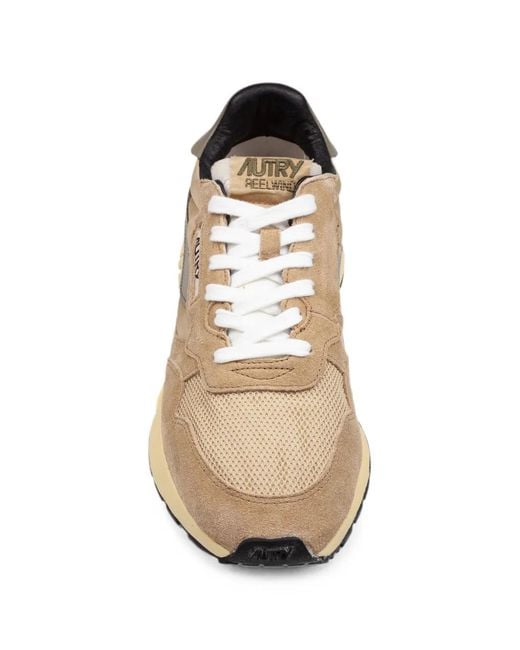 Autry Natural Reelwind Suede Sneakers for men
