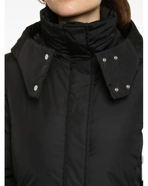 Add Black Hooded Coat