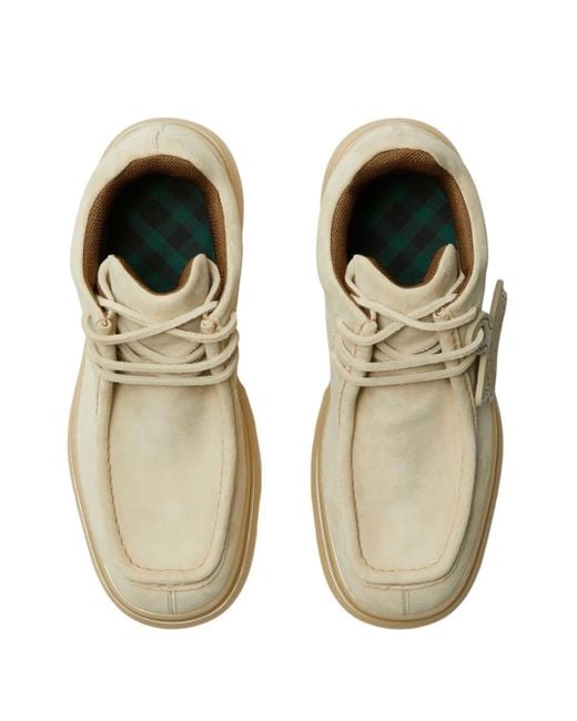 Burberry Natural Suede Creeper Mid Shoes for men