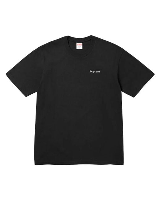 Supreme Black X Thrasher Cross T-Shirt for men