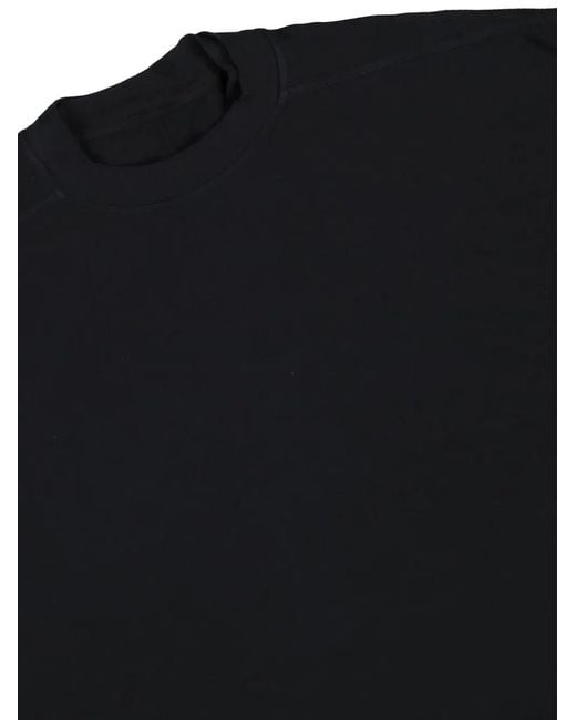 Rick Owens Black Crew-Neck Sweatshirt for men