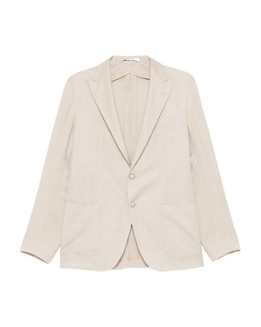 Tagliatore Natural Patch-Pocket Two-Button Blazer for men
