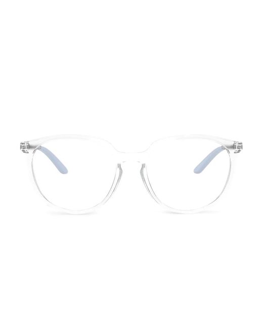 Oakley White Bmng Round-Frame Glasses