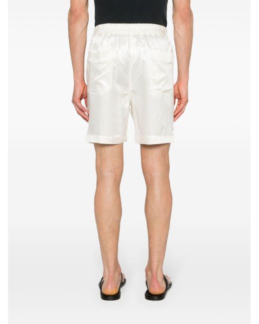 Short à design plissé Tom Ford pour homme en coloris White