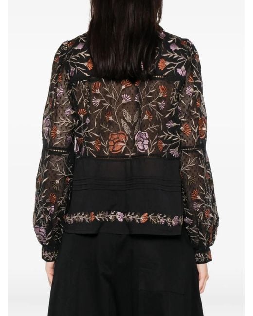 Antik Batik Black Arima Bluse