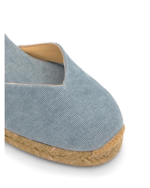 Castaner Blue Chiara T Canvas Espadrilles