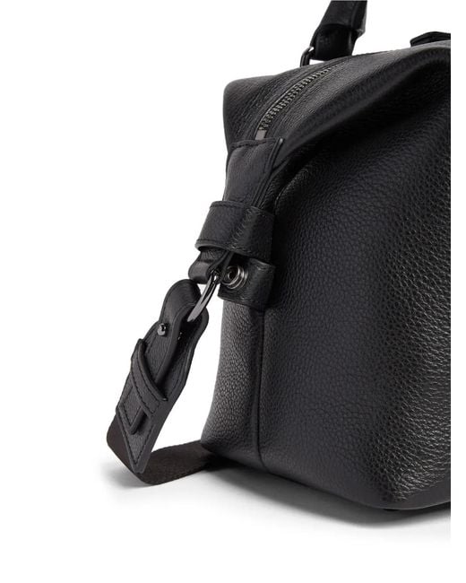 DSquared² Black Logo-Print Duffle Bag for men