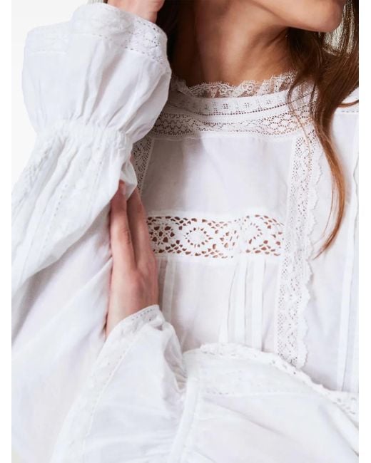 Twinset White Embroidered Blouse