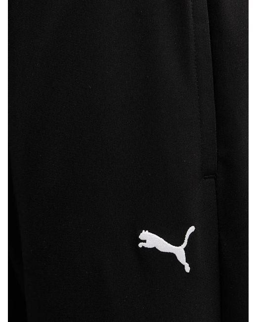 PUMA Black Drawstring Flared-Leg Track Pants