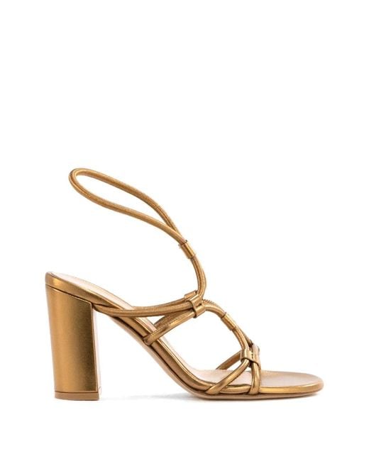 Gianvito Rossi Natural Tied-Strap Sandals
