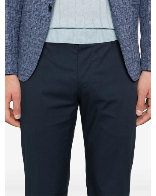PT Torino Blue Active Tapered Trousers for men