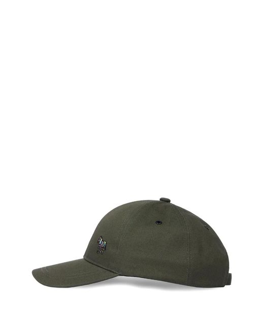 Paul Smith Green Zebra Baseball Cap for men