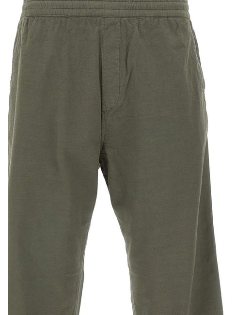 Carhartt Green Walton Elasticated-Waist Drawstring Trousers for men