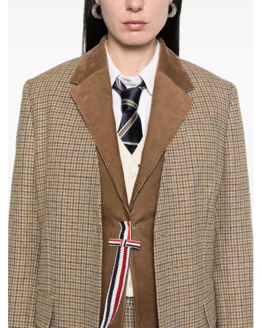 Thom Browne Brown Set Aus Gclub-Weste Und Blazer