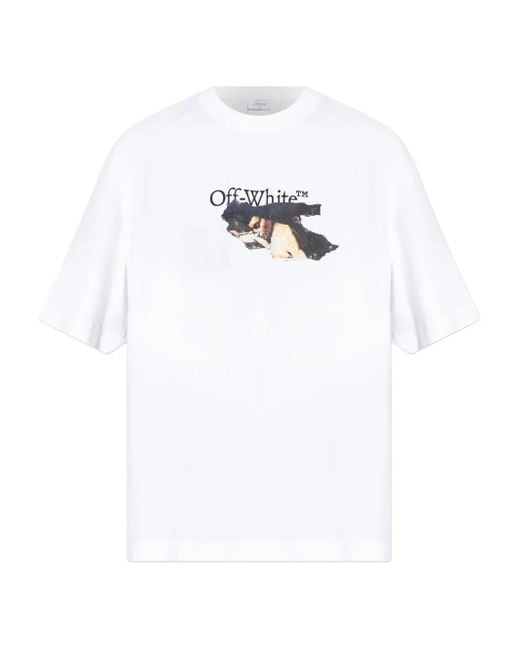 メンズ Off-White c/o Virgil Abloh グラフィック Tシャツ White