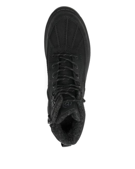 Bugatti Black Lace-Up Boots for men