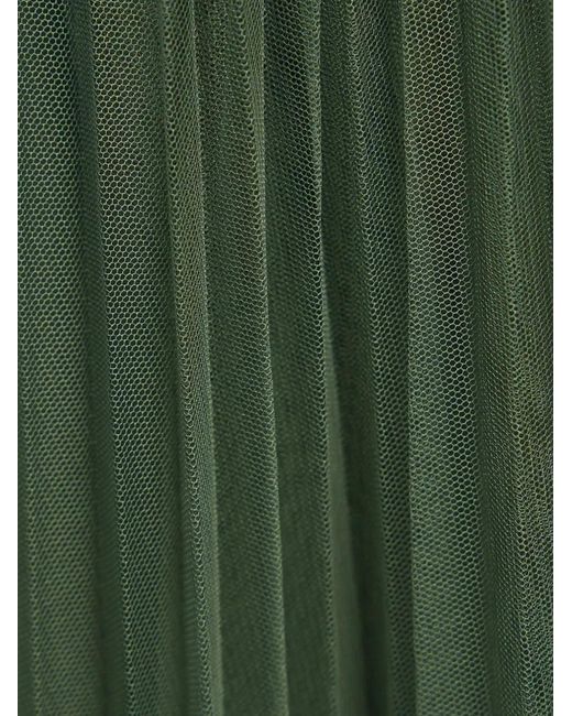 Twinset Green Pleated Skirt