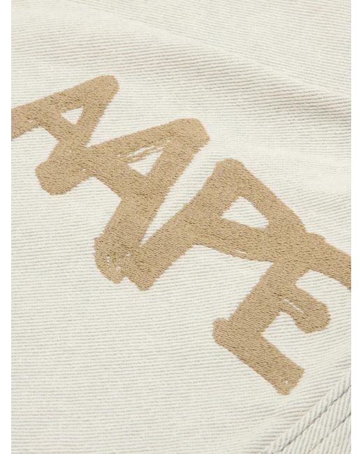 Aape By A Bathing Ape White Logo-Print Shirt for men