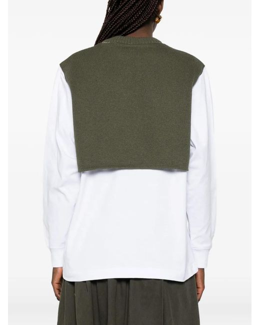 GR10K Green Logo-Patch Knitwear