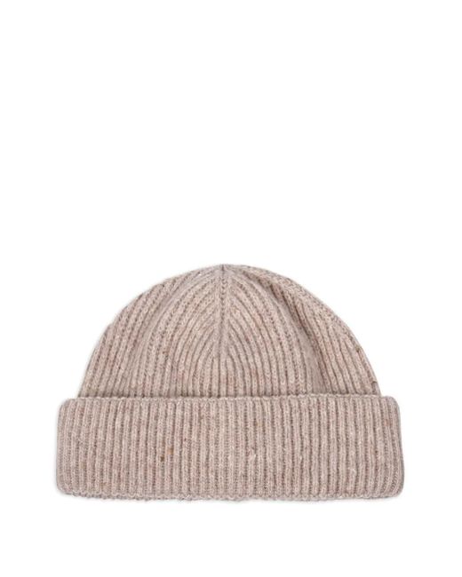 Bonnet En Maille Côtelée Lardini pour homme en coloris Natural