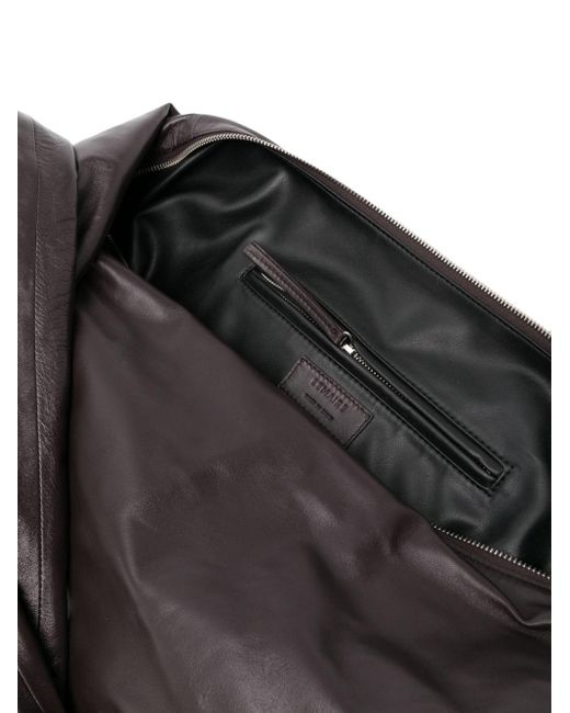 Lemaire Black Scarf Leather Shoulder Bag