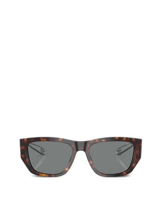 DIESEL Gray Rectangle-Frame Sunglasses