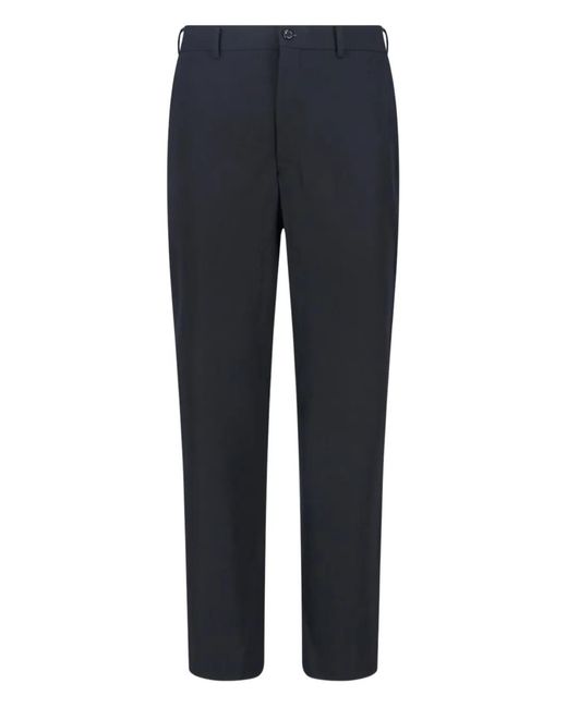 Comme des Garçons Blue Straight-Leg Trousers With Classic Tailored Fit for men