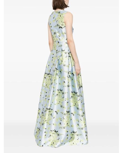 Sachin & Babi Avondjurk Met Bloemenprint in het Blue