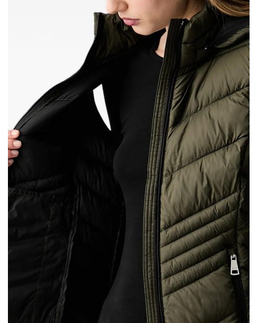 DKNY Black Quilted Hooded Gilet