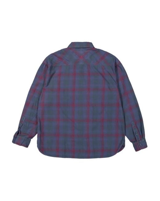 Neighborhood Savage Tartan-Check Shirt in Blue for Men | Lyst