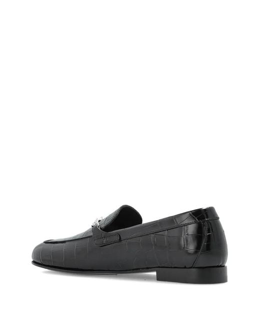 Versace Black Loafers Type Shoes for men
