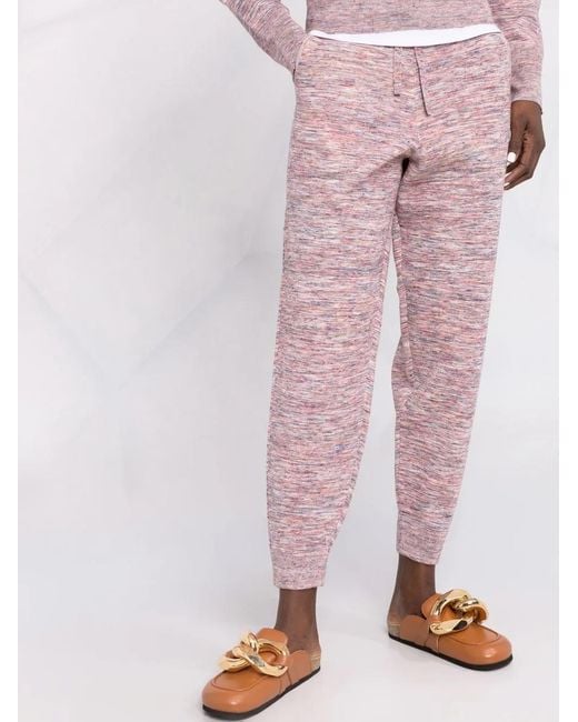 Isabel Marant Space Dye-Print Tapered-Leg Track Pants
