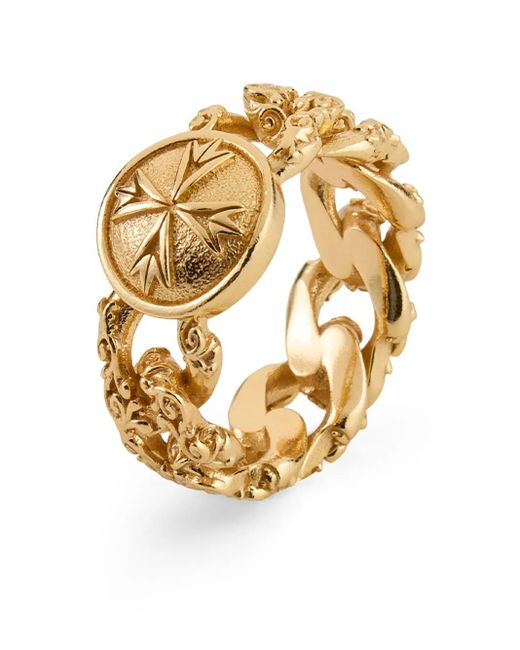 Emanuele Bicocchi Flourish Chain リング Metallic