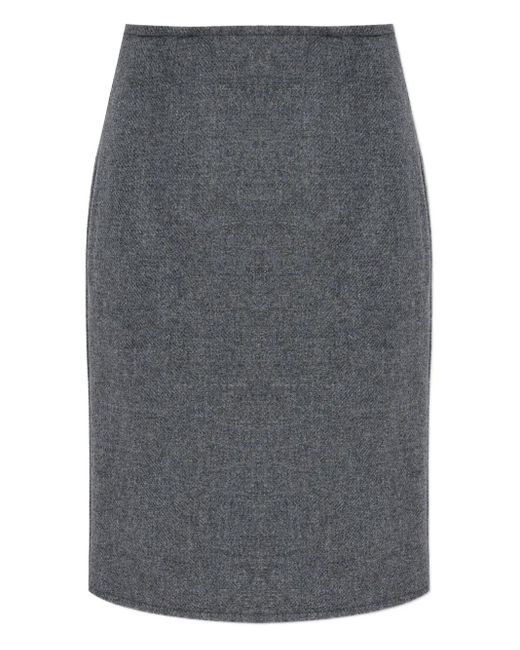 DSquared² Wollen Kokerrok in het Black