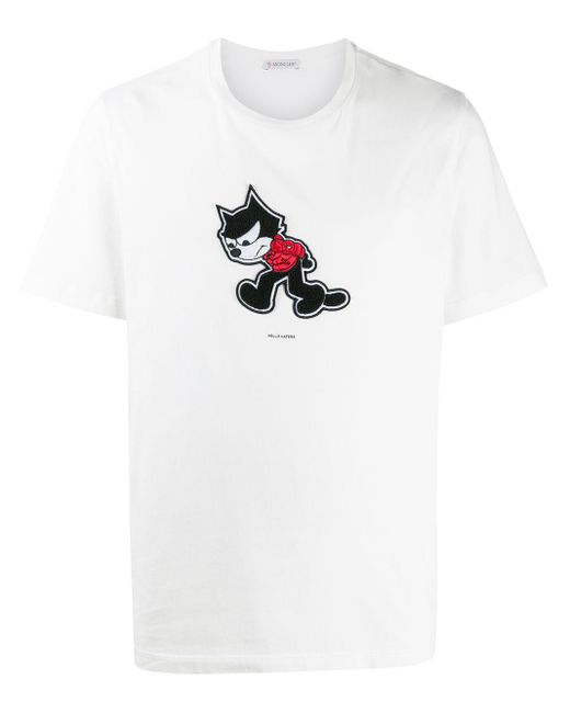 Moncler White Hello Haters T-shirt for men