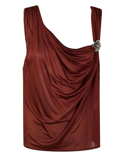Top Con Spilla di Blumarine in Red