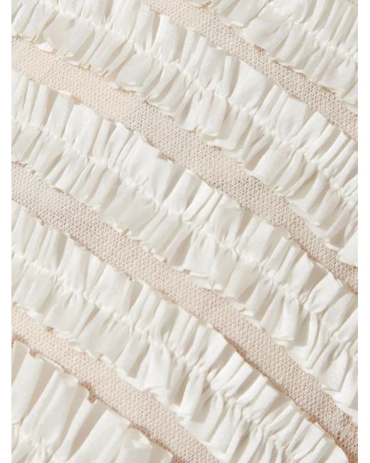 Vestido De Fiesta Hyacinth Con Volantes Needle & Thread de color White