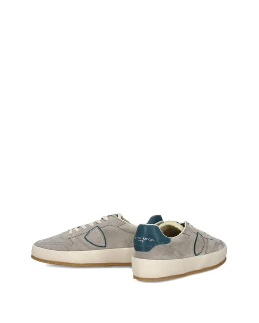Zapatillas bajas con cordones Philippe Model de hombre de color Gray