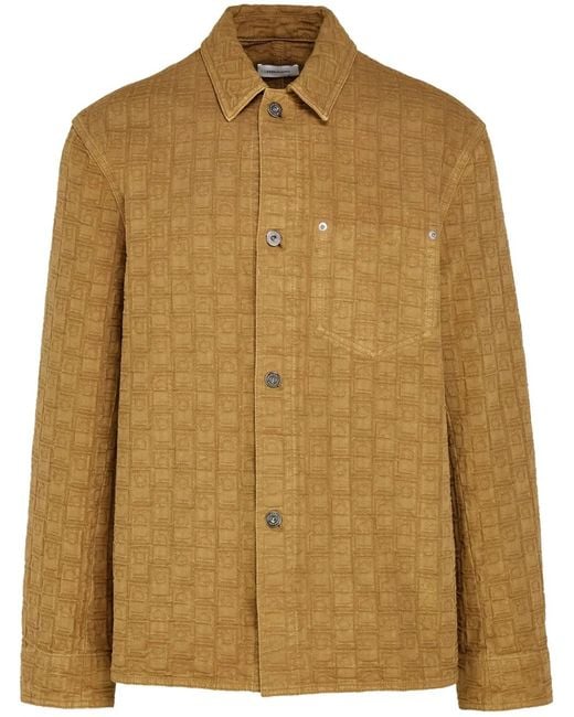 Ferragamo Brown Monogram Shirt for men