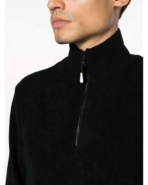 Orlebar Brown Black Isar Zip-Up Sweatshirt for men