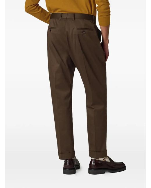 Paul Smith Brown Pantalon Fuselé À Taille Ceinturée for men