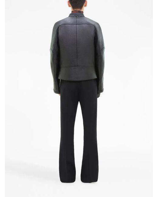 Courreges Black Scuba Leather Jacket